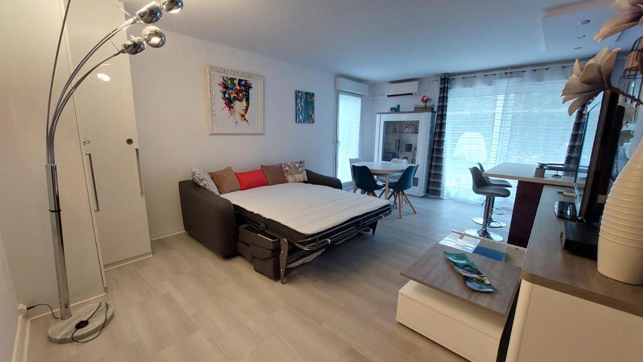 Charmant Appartement Residentiel Avec Terrasse, Jardin Privatif Et Piscine A Cannes קאן מראה חיצוני תמונה